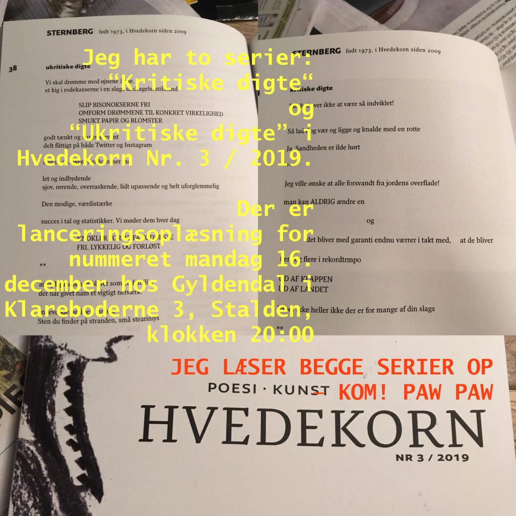 HVEDEKORN 2019